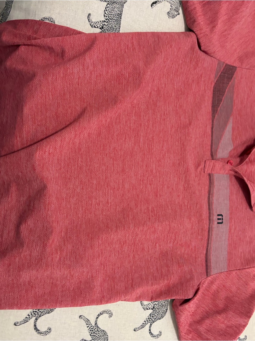 Travis Mathew Heather Coral Red Polo